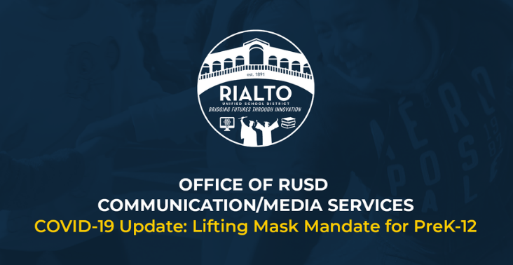  COVID-19 Update: Lifting Mask Mandate for PreK-12 